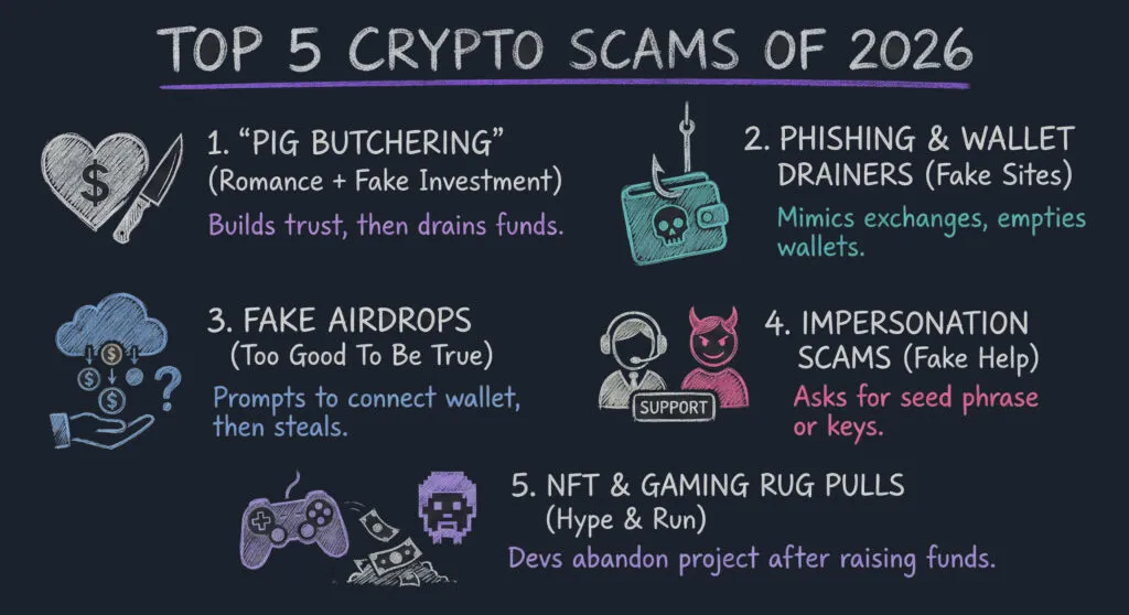 The Digital Wild West: Navigating the Top 5 Crypto Scams of 2026