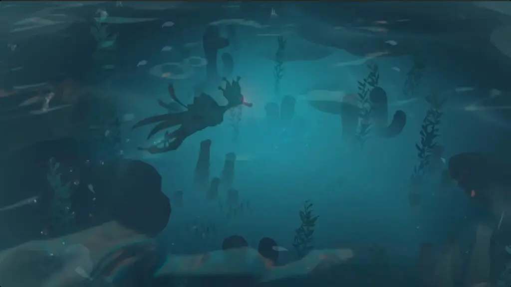 Image 8: Axie infinity: Atia's Legacy Playtest 2, gameplay, mysterious creature swimming