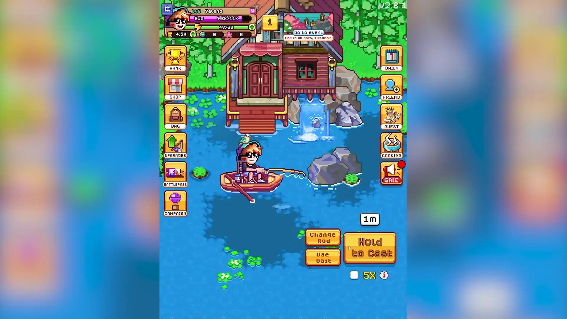 Fishing Frenzy, gameplay, UI