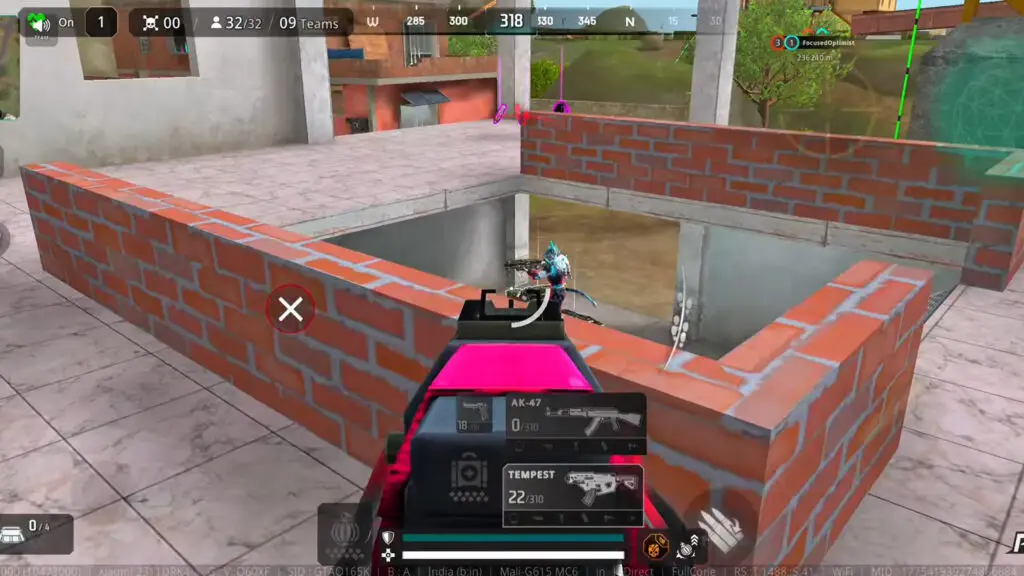 Prime Rush gameplay, UI, Combat, FPS, ADS