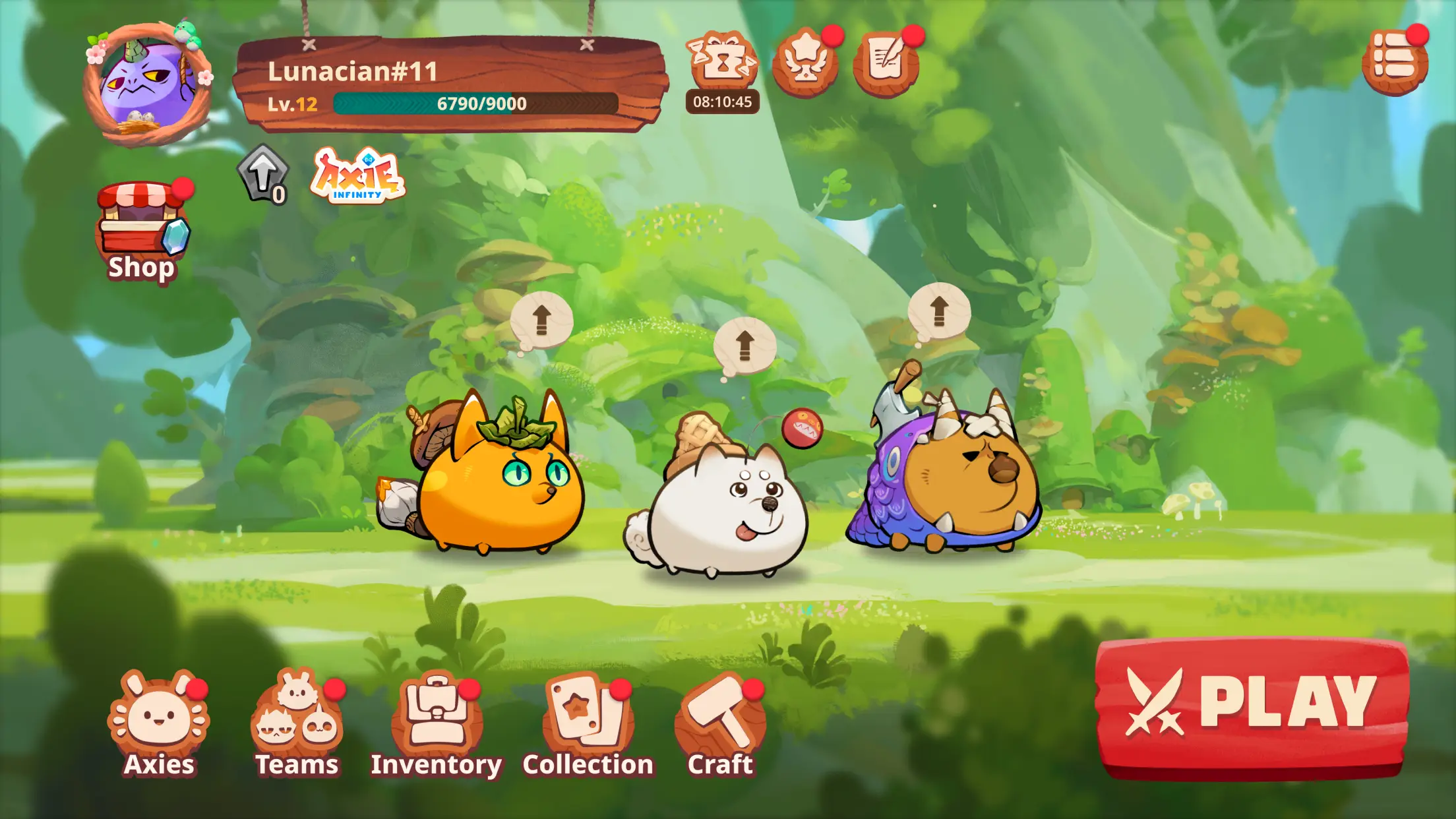 This screenshot displays the game's main menu with functional UI elements, suggesting it is a real in-game capture rather than concept art