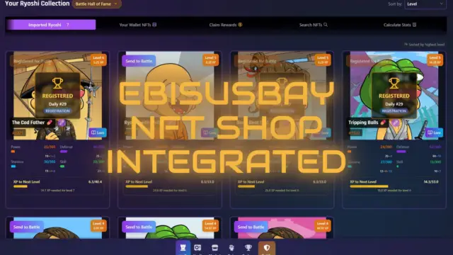 Ryoshi Royale EbisusBay NFT Shop Integration