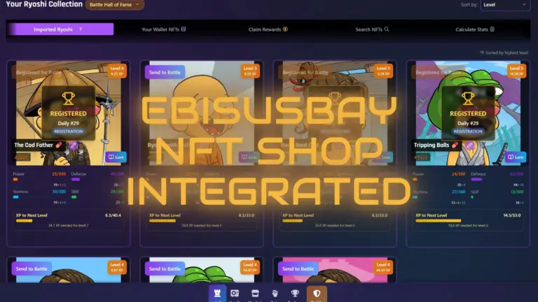 Ryoshi Royale EbisusBay NFT Shop Integration