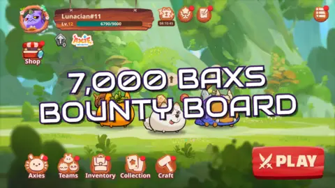 Axie Infinity Price: Bounty Board 7000 bAXS Prize Pool