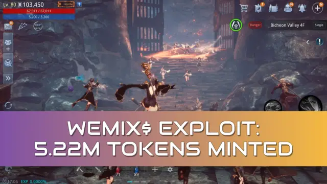 WEMIX$ Exploit Mints 5.22 Million Tokens As MIR4 Waits 23 Days To Get DRACO And HYDRA Back