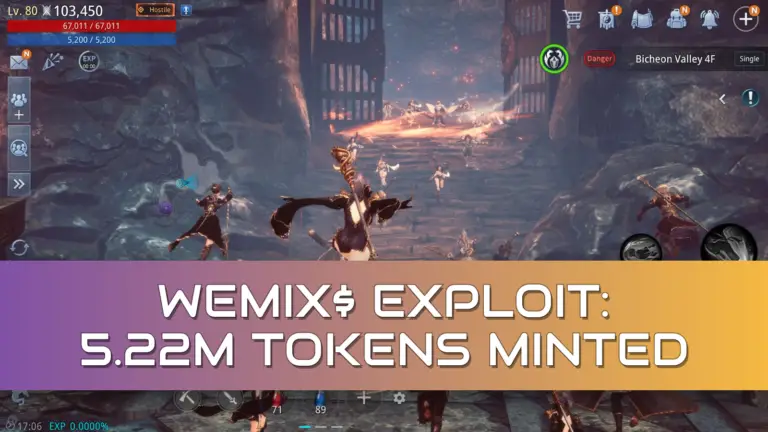 WEMIX$ Exploit Mints 5.22 Million Tokens As MIR4 Waits 23 Days To Get DRACO And HYDRA Back