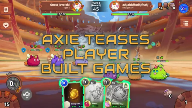 Axie Infinity Tweets Idea for Player-Built Axie Games
