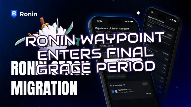 Ronin Waypoint Migration Ends October 31