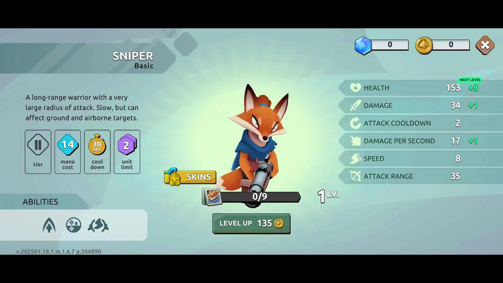 The image from Wild Forest shows a character selection screen featuring a fox-like sniper armed with a gun, accompanied by various statistics and abilities displayed on the side.